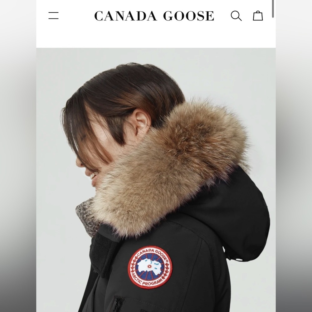 canada goose montebello parka with fur hood